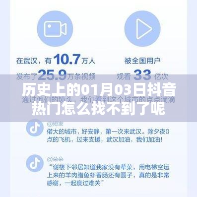 历史一月三日抖音热门变迁，探寻消失的原因
