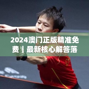 2024澳门正版精准免费｜最新核心解答落实