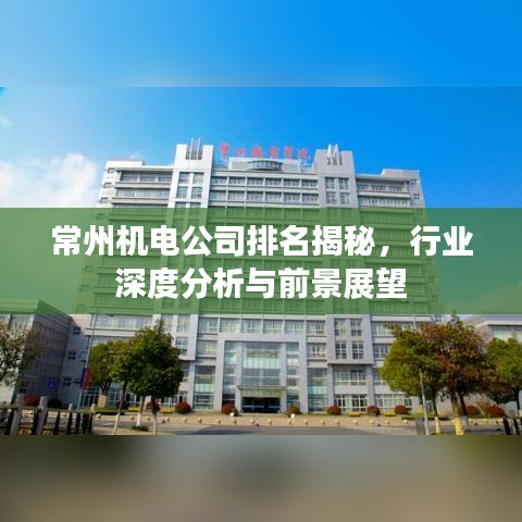 常州机电公司排名揭秘，行业深度分析与前景展望