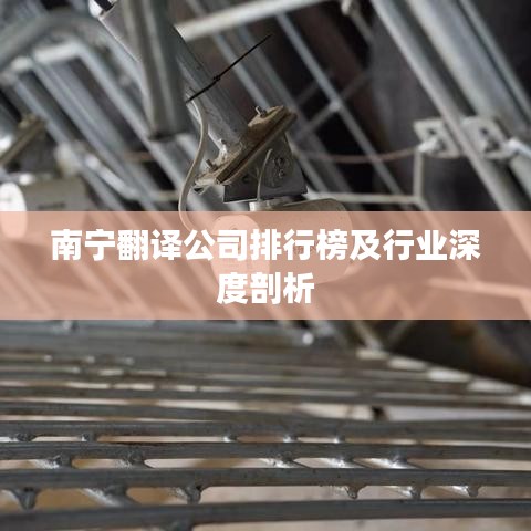 南宁翻译公司排行榜及行业深度剖析
