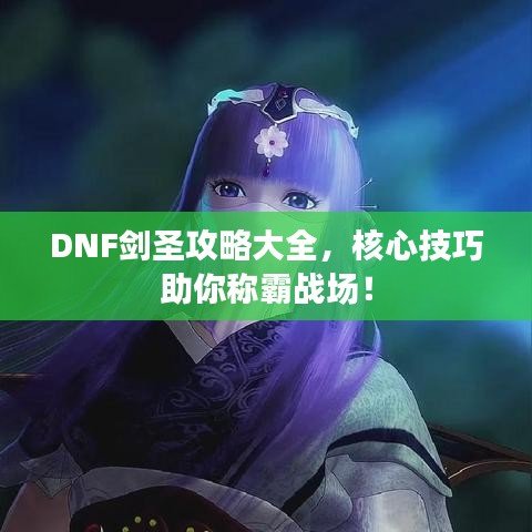 DNF剑圣攻略大全，核心技巧助你称霸战场！