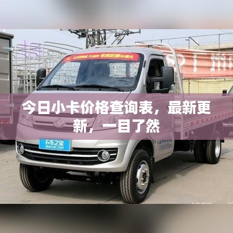 今日小卡价格查询表，最新更新，一目了然