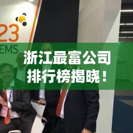 浙江最富公司排行榜揭晓！这些公司领跑行业，财富惊人！